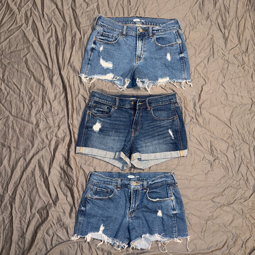 3 pairs Old Navy Denim Jean Shorts size 4